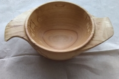 Here is Andy's finished Quaich. This picture by David Hobson.