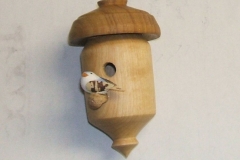 Colin MacKenzie's completed miniature bird house.