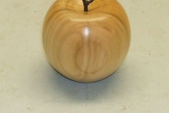 John Ruickbie's completed apple, made from a piece of Cherry wood.