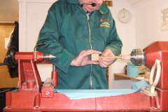 Here John can be seen starting the thread with the use of a hand held threading box.