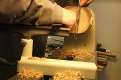 A closer view of Bill Munro's near finished bowl.