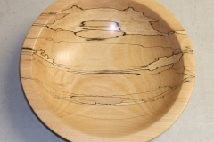 Here is David's completed bowl, a highly spalted piece of Beech.