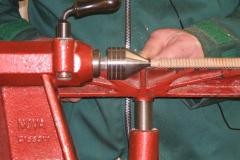 A short piece of the thread on the end of the threaded rod needed to be removed, approx, 12 mm.