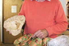 Last of Bob's entries was a very nice natural edged bowl, again in spalted beech.