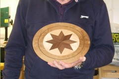 Bill went on to describe how he made the plate stand,the accuracy of Bill's work is quite impressive.