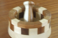 Another of Bob's items, a Mortar and pestle made from a segmented form.