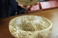 A closer view of Geoff's Spalted Beech bowl.